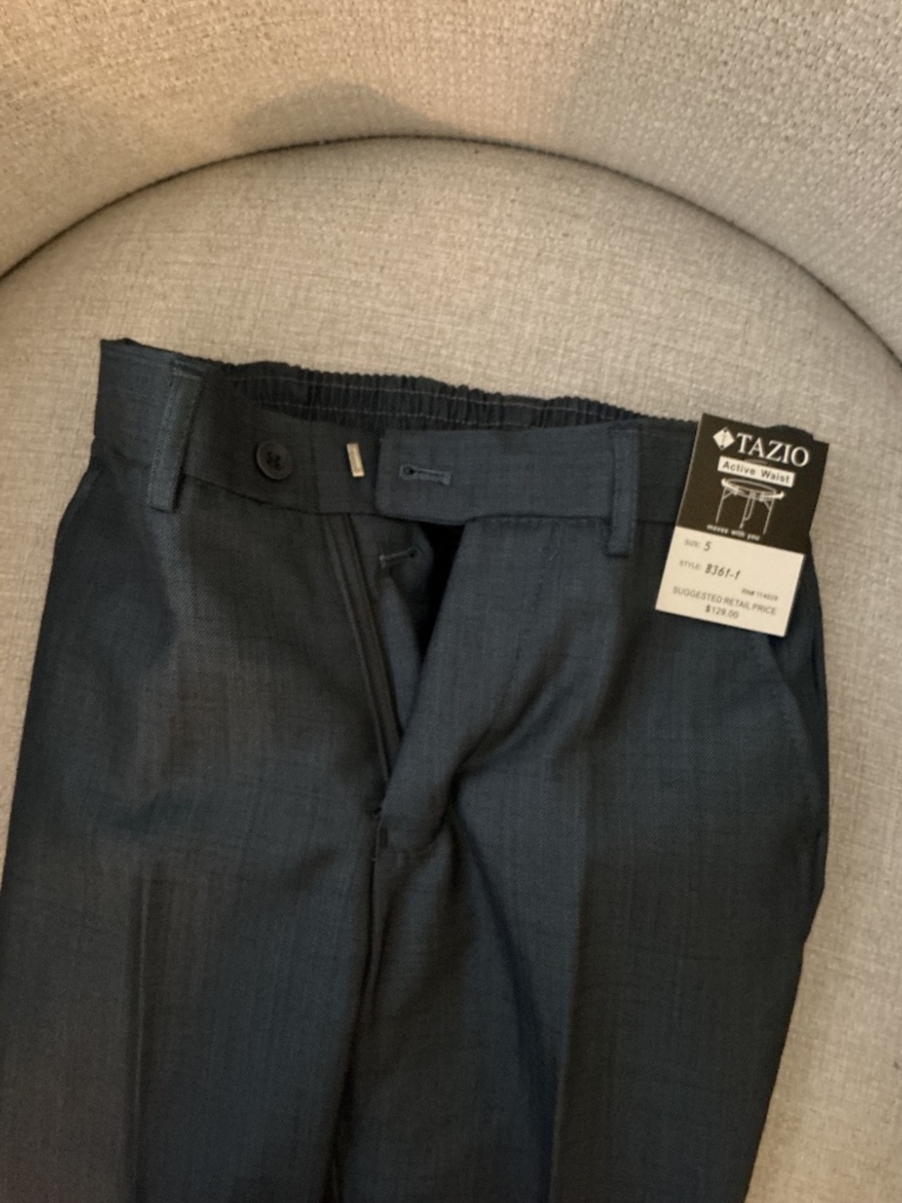 Tazio Boys 3 pc Suit Size 5 Blue/Grey - Picture 8 of 11